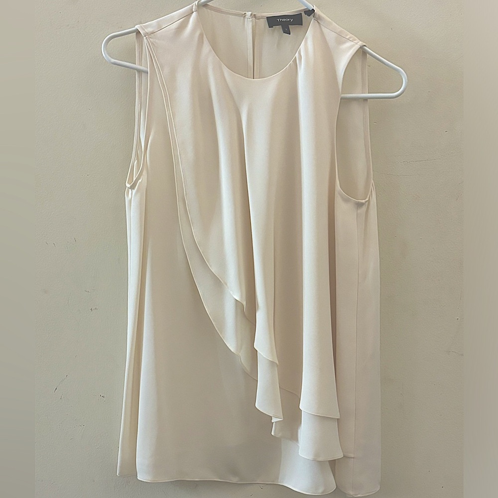 COPY - Theory Elmali Sleeveless Tiered Georgette Tank